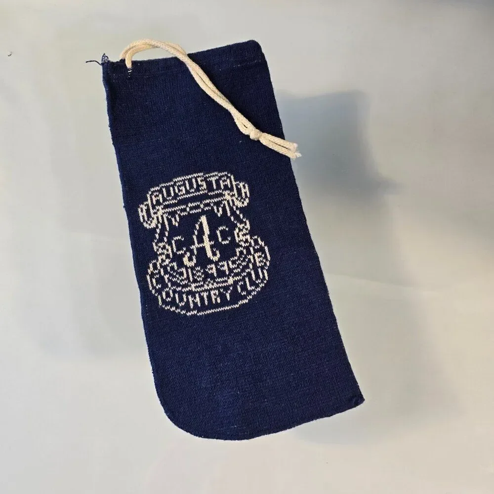 Vintage Augusta Country Club Drawstring Bag Michael Reynolds PGA Professional